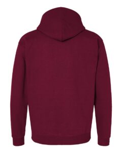 Hanes P170 Unisex EcoSmart® Hooded Sweatshirt – Athletic Cardinal (back)