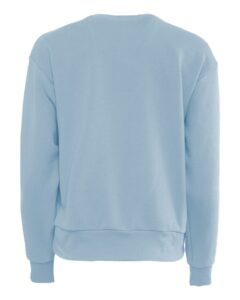 Next Level 9084 Women’s Laguna Sueded Crewneck Sweatshirt – Stonewash Denim (back)