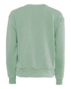 Next Level 9084 Women’s Laguna Sueded Crewneck Sweatshirt – Stonewash Green (back)