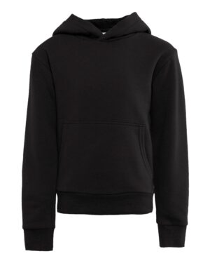 Next Level 9113 Youth Santa Barbara Fleece Hoodie Sweatshirt – Black