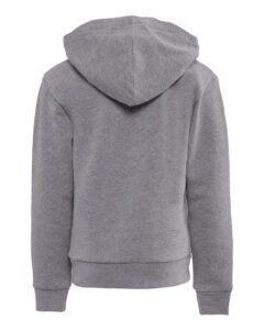 Next Level 9113 Youth Santa Barbara Fleece Hoodie Sweatshirt – Heather Grey (back)