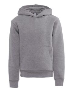 Next Level 9113 Youth Santa Barbara Fleece Hoodie Sweatshirt – Heather Grey