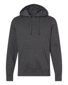 J. America 8720 Unisex BTB Fleece Hooded Sweatshirt – Charcoal Heather