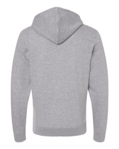 J. America 8720 Unisex BTB Fleece Hooded Sweatshirt – Oxford (back)