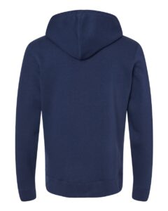 J. America 8720 Unisex BTB Fleece Hooded Sweatshirt – True Navy (back)