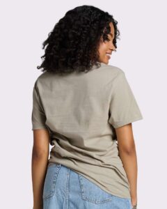 JERZEES 570MR Premium Cotton T-Shirt – Clay (on model back)