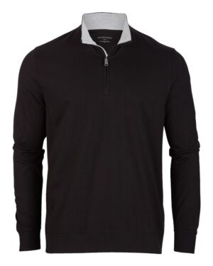 Boxercraft BM5205 Men’s Alumni Quarter-Zip Pullover – Black