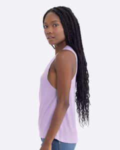 Next Level 5013 Women’s Festival Muscle Tank – Lavender (on model side)