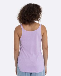 Next Level 5033 Women’s Festival Tank – Lavender (on model back)