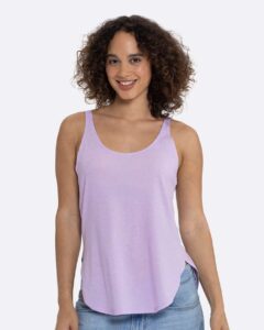 Next Level 5033 Women’s Festival Tank – Lavender (on model)