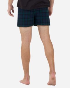 Boxercraft BM6701 Men’s Double Brushed Flannel Boxers – Scottish Tartan Plaid (on model back)