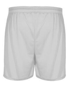Badger 2146 Youth B-Core 4″ Pocketed Shorts – Silver (back)
