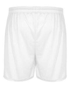 Badger 2146 Youth B-Core 4″ Pocketed Shorts – White (back)
