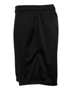Badger 2225 Youth Tricot 4″ Mesh Shorts – Black (side)