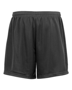 Badger 2225 Youth Tricot 4″ Mesh Shorts – Graphite (back)