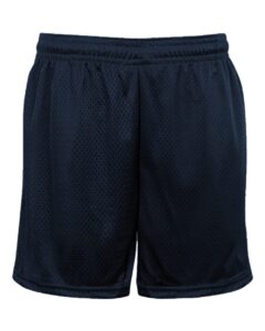 Badger 7225 Unisex Tricot Mesh 5″ Shorts – Navy