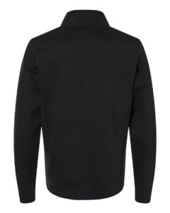 J. America 8717 Unisex Heavyweight Fleece Quarter-Zip Sweatshirt – Black (back)