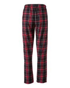 Boxercraft BW6620 Women’s Haley Flannel Pants – Black/ Red Kingston Plaid (back)