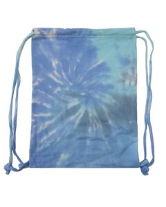 Colortone 9500 Tie-Dyed Drawstring Bag – Lagoon