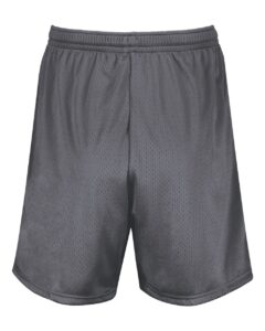 Augusta Sportswear 1851 Youth Modified Mesh Shorts – Graphite (back)