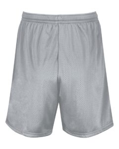 Augusta Sportswear 1851 Youth Modified Mesh Shorts – Silver (back)