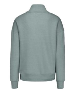 MV Sport W20189 Women’s Cloud Fleece Quarter-Zip Sweatshirt – Greenstone (back)