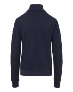 MV Sport W20189 Women’s Cloud Fleece Quarter-Zip Sweatshirt – Navy (back)