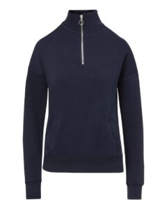 MV Sport W20189 Women’s Cloud Fleece Quarter-Zip Sweatshirt – Navy