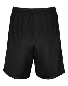 Augusta Sportswear 1850 Men’s Modified 7″ Mesh Shorts – Black (back)