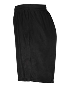 Augusta Sportswear 1850 Men’s Modified 7″ Mesh Shorts – Black (side)