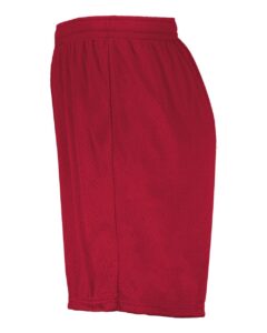 Augusta Sportswear 1850 Men’s Modified 7″ Mesh Shorts – Scarlet (side)