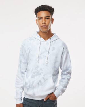 J. America 8861 Men’s Tie-Dyed Fleece Hooded Sweatshirt