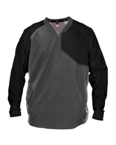 Alleson Athletic 3JLS21A Unisex Field Batters Jacket – Charcoal/ Black