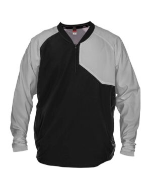 Alleson Athletic 3JLS21A Unisex Field Batters Jacket – Black/ Grey