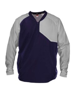 Alleson Athletic 3JLS21A Unisex Field Batters Jacket – Navy/ Grey