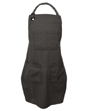 Liberty Bags 5511 5-Pocket Recycled Cotton Denim Apron – Black Denim