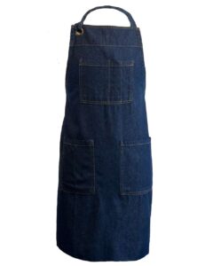 Liberty Bags 5511 5-Pocket Recycled Cotton Denim Apron – Dark Blue Denim