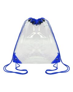 OAD OAD5007 Clear Drawstring Pack – Royal