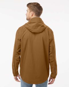 DRI DUCK 5339 Men’s Challenger Anorak – Saddle (on model back)