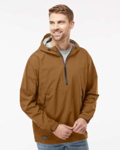 DRI DUCK 5339 Men’s Challenger Anorak – Saddle (on model)
