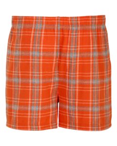 Boxercraft BM6701 Men’s Double Brushed Flannel Boxers – Burnt Orange Kingston Plaid (back)
