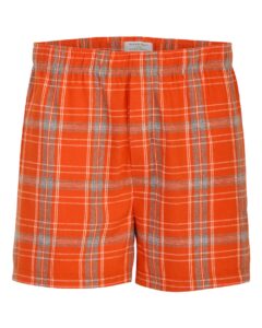 Boxercraft BM6701 Men’s Double Brushed Flannel Boxers – Burnt Orange Kingston Plaid