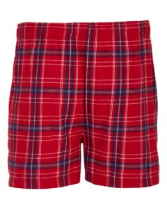 Boxercraft BM6701 Men’s Double Brushed Flannel Boxers – Brick Red Kingston (back)