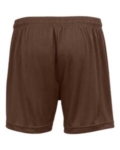 Badger 4116 Women’s B-Core 5″ Inseam Shorts – Brown (back)