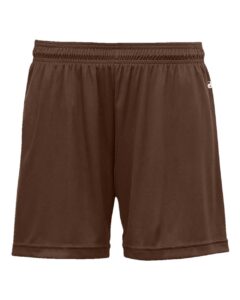 Badger 4116 Women’s B-Core 5″ Inseam Shorts – Brown
