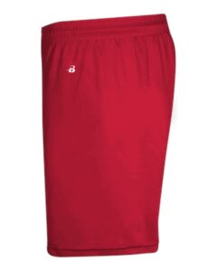 Badger 4146 Men’s B-Core 5″ Pocketed Shorts – Red (side)