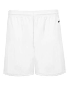 Badger 4146 Men’s B-Core 5″ Pocketed Shorts – White