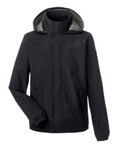 Nautica N17182 Men’s Voyage Hooded Rain Jacket – Black