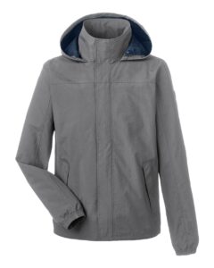 Nautica N17182 Men’s Voyage Hooded Rain Jacket – Graphite