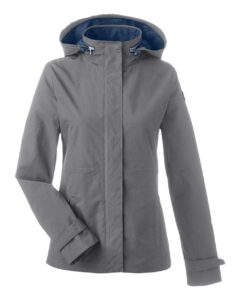 Nautica N17183 Women’s Voyage Hooded Rain Jacket – Graphite